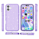 EIDERWOOD iPhone 17 Hybrid Plast Deksel - Lilla Glitter