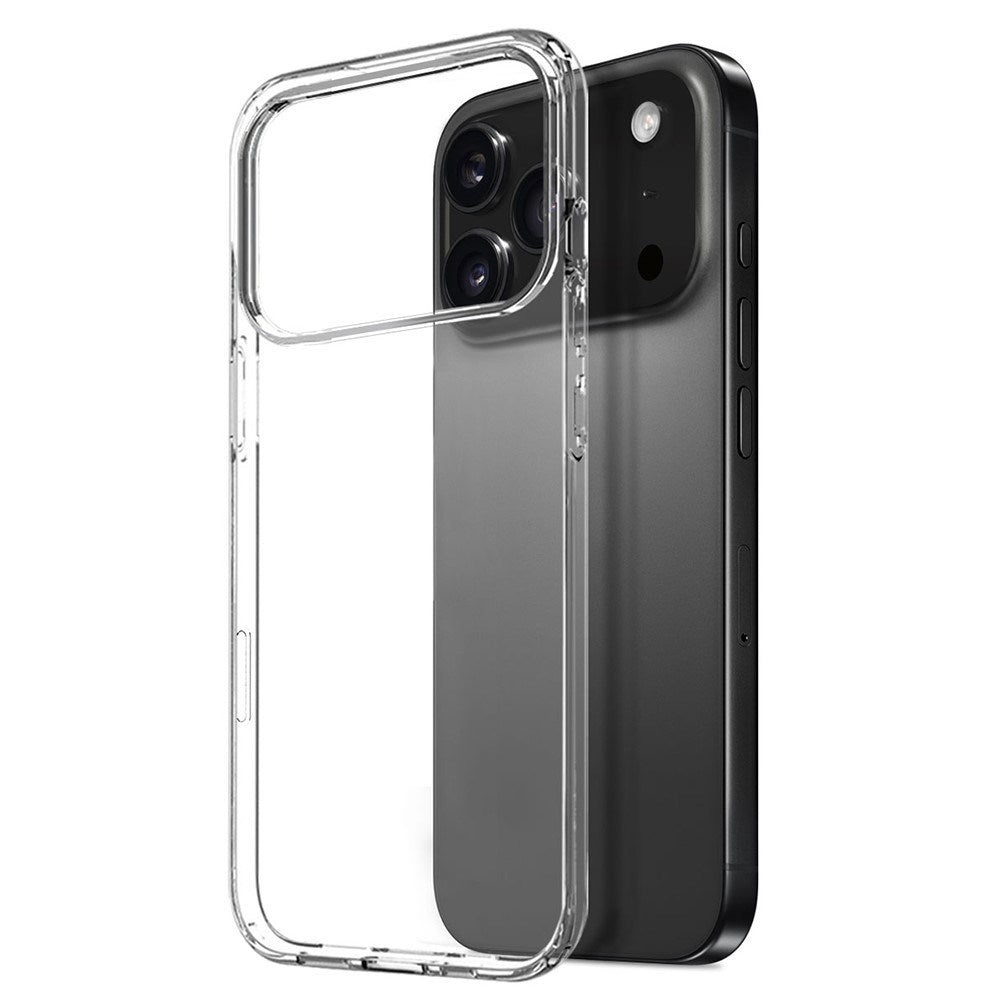 NORTHJO iPhone 17 Pro 3-i-1 Beskyttelsessett m. Fleksibelt Plast Deksel / Herdet Skjermbeskyttelsesglass / Kameralinsebeskytterglass - Gjennomsiktig