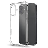 NORTHJO iPhone 17 3-i-1 Beskyttelsessett m. Støtabsorberende Fleksibelt Plast Deksel / Herdet Skjermbeskyttelsesglass / Kameralinsebeskytterglass - Gjennomsiktig