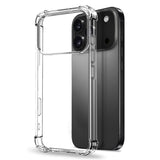 NORTHJO iPhone 17 Pro 3-i-1 Beskyttelsessett m. Støtabsorberende Fleksibelt Plast Deksel / Herdet Skjermbeskyttelsesglass / Kameralinsebeskytterglass - Gjennomsiktig