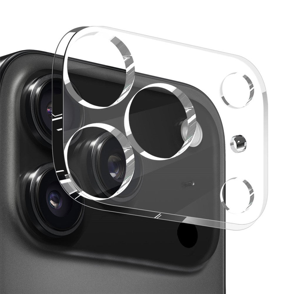 NORTHJO iPhone 17 Pro Max 3-i-1 Beskyttelsessett m. Støtabsorberende Fleksibelt Plast Deksel / Herdet Skjermbeskyttelsesglass / Kameralinsebeskytterglass - Gjennomsiktig
