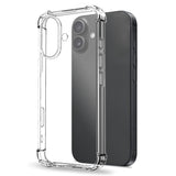 NORTHJO iPhone 17 2-i-1 Beskyttelsessett m. Støtabsorberende Fleksibelt Plast Deksel & Herdet Skjermbeskyttelsesglass - Gjennomsiktig