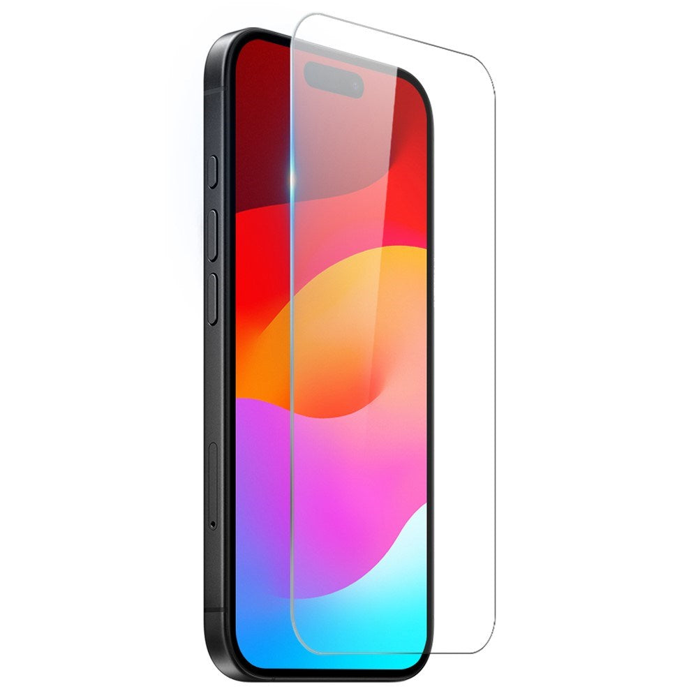 NORTHJO iPhone Air 2-i-1 Beskyttelsessett m. Støtabsorberende Fleksibelt Plast Deksel & Herdet Skjermbeskyttelsesglass - Gjennomsiktig