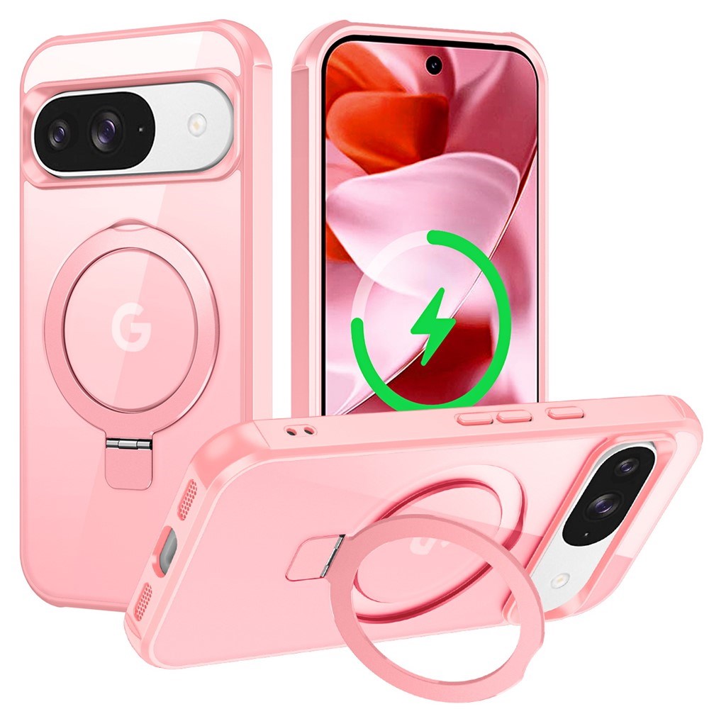 EIDERWOOD Google Pixel 10 / 10 Pro / 9 / 9 Pro Hybrid Deksel med Kickstand - MagSafe Kompatibel - Rosa