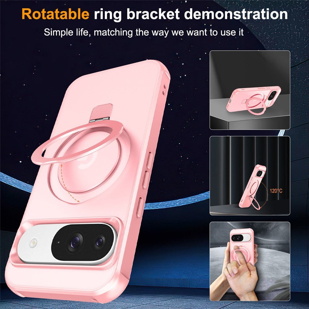 EIDERWOOD Google Pixel 10 / 10 Pro / 9 / 9 Pro Hybrid Deksel med Kickstand - MagSafe Kompatibel - Rosa