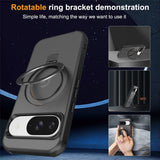 EIDERWOOD Google Pixel 10 / 10 Pro / 9 / 9 Pro Hybrid Deksel med Kickstand - MagSafe Kompatibel - Svart