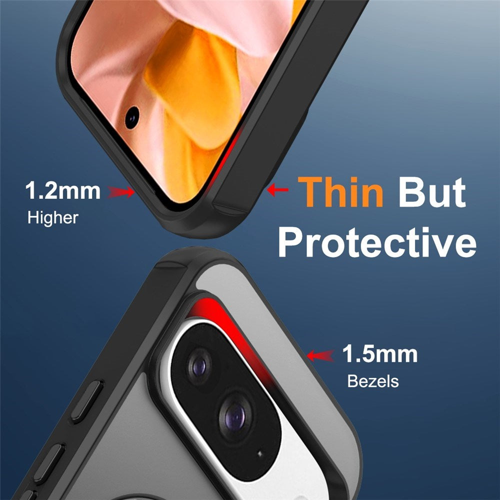 EIDERWOOD Google Pixel 10 / 10 Pro / 9 / 9 Pro Hybrid Deksel med Kickstand - MagSafe Kompatibel - Svart