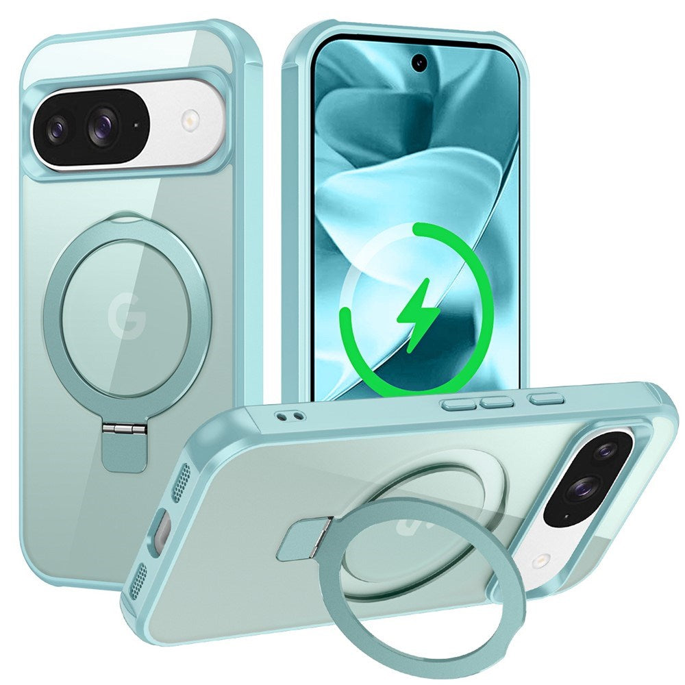 EIDERWOOD Google Pixel 10 / 10 Pro / 9 / 9 Pro Hybrid Deksel med Kickstand - MagSafe Kompatibel - Lys Blå