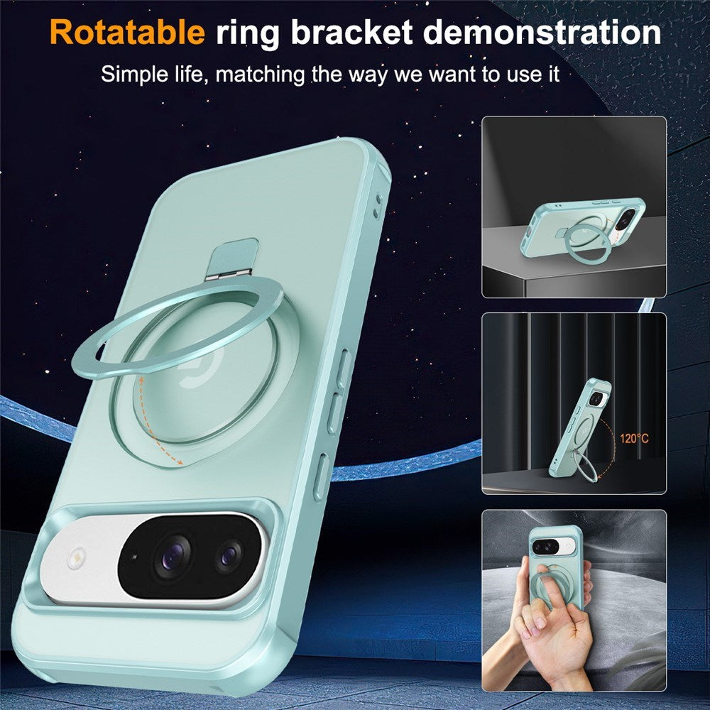 EIDERWOOD Google Pixel 10 / 10 Pro / 9 / 9 Pro Hybrid Deksel med Kickstand - MagSafe Kompatibel - Lys Blå