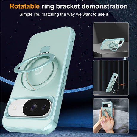 EIDERWOOD Google Pixel 10 / 10 Pro / 9 / 9 Pro Hybrid Deksel med Kickstand - MagSafe Kompatibel - Lys Blå