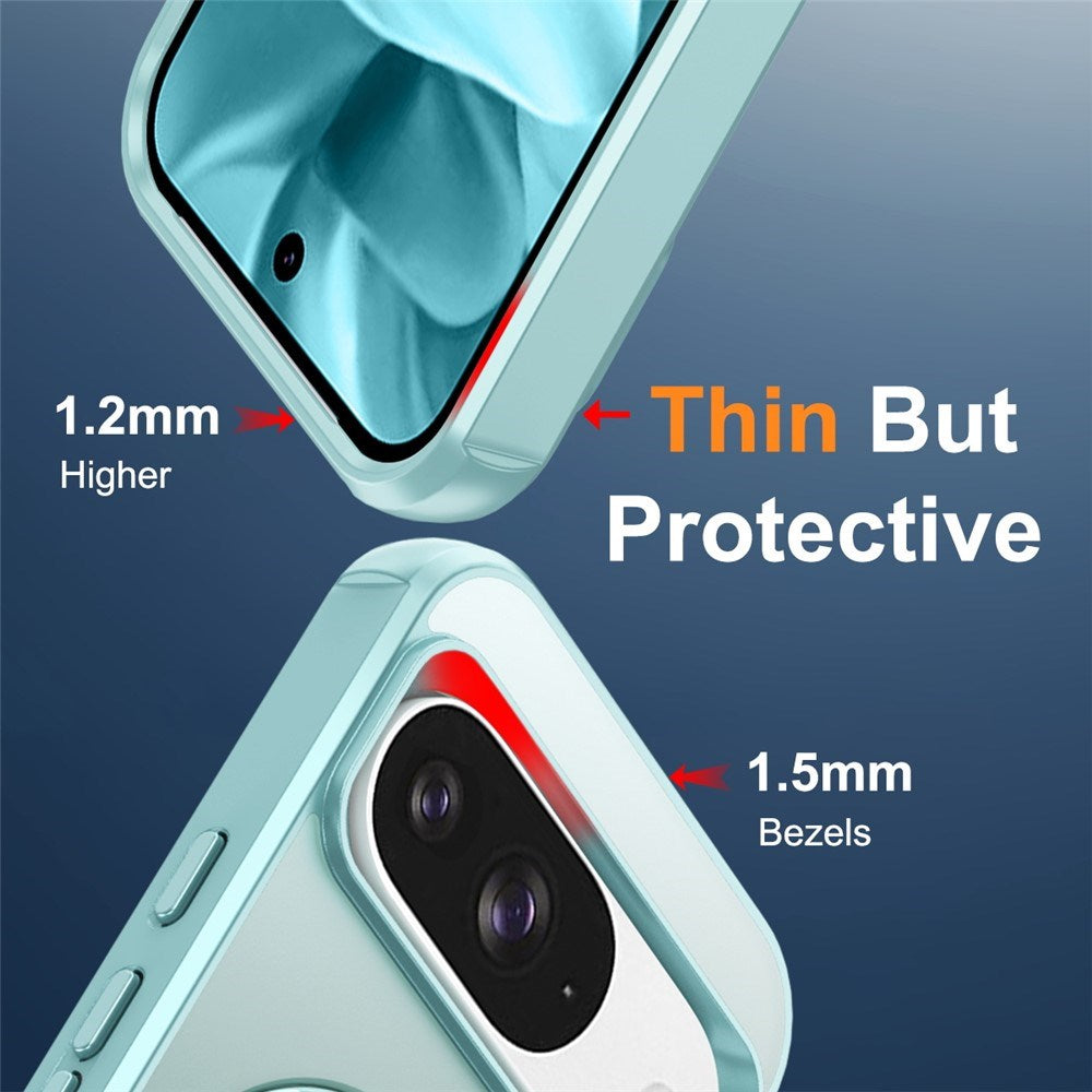 EIDERWOOD Google Pixel 10 / 10 Pro / 9 / 9 Pro Hybrid Deksel med Kickstand - MagSafe Kompatibel - Lys Blå