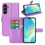EIDERWOOD Samsung Galaxy A17 (5G) Litchi Kunstskinn Flip Deksel med Lommebok - Lilla