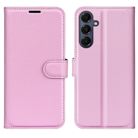 EIDERWOOD Samsung Galaxy A17 (5G) Litchi Kunstskinn Flip Deksel med Lommebok - Rosa