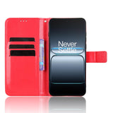 EIDERWOOD OnePlus Nord 5 Kunstskinn Flip Deksel m. Strop - Rød