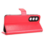 EIDERWOOD OnePlus Nord 5 Kunstskinn Flip Deksel m. Strop - Rød