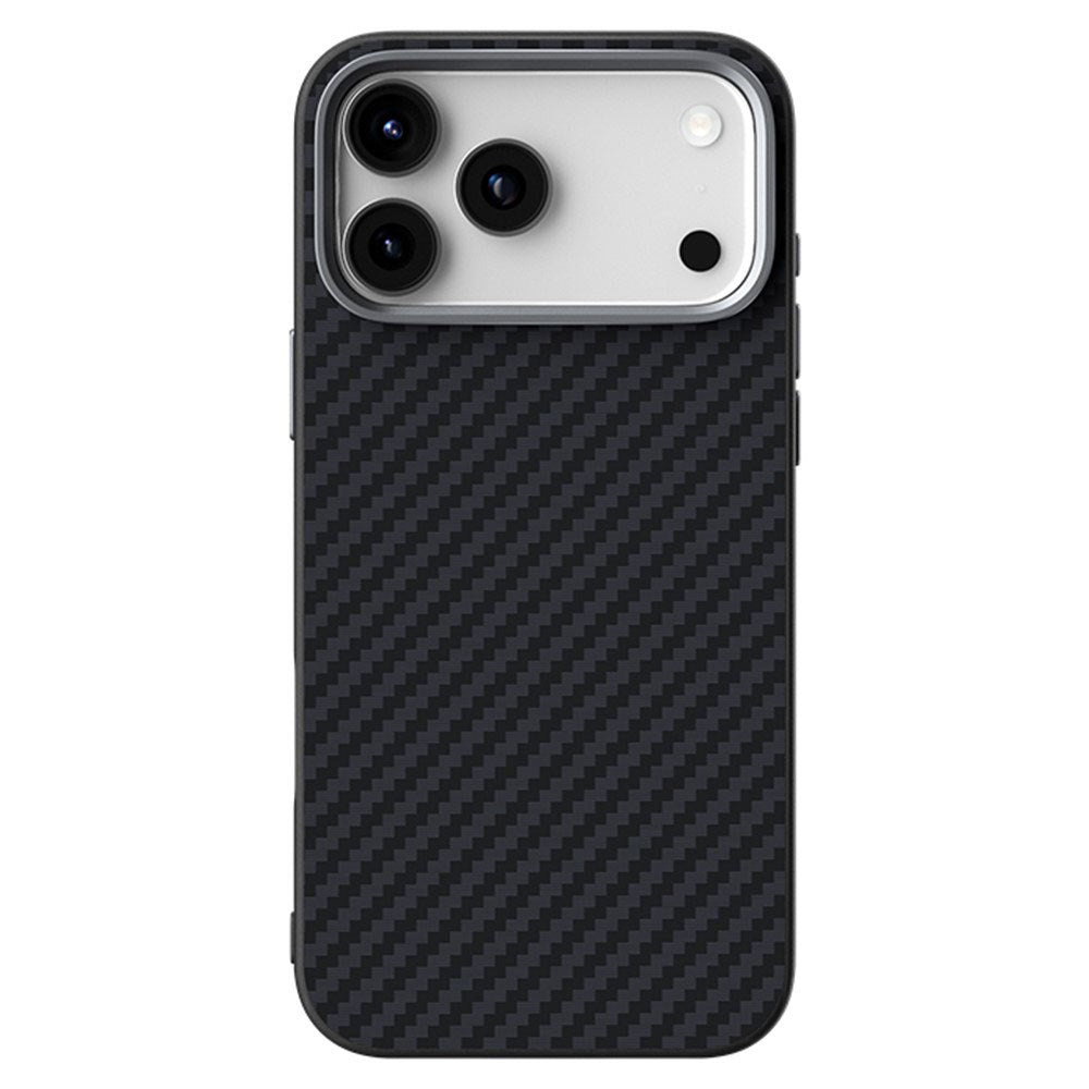 iPhone 18 Pro / 17 Pro ABEEL Hybrid Deksel med Karbonfibertekstur - MagSafe Kompatibel - Svart