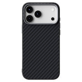 iPhone 18 Pro / 17 Pro ABEEL Hybrid Deksel med Karbonfibertekstur - MagSafe Kompatibel - Svart