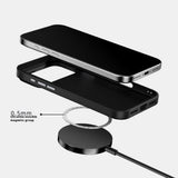 iPhone 18 Pro / 17 Pro ABEEL Hybrid Deksel med Karbonfibertekstur - MagSafe Kompatibel - Svart / Sølv