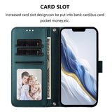 iPhone 18 Pro Max / 17 Pro Max EIDERWOOD Kunstskinn Flip Deksel m. Stropp - Grønn