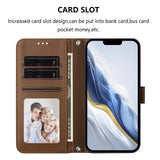 iPhone 18 Pro Max / 17 Pro Max EIDERWOOD Kunstskinn Flip Deksel m. Stropp - Brun