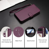 iPhone 18 Pro Max / 17 Pro Max EIDERWOOD Kunstskinn Flip Deksel m. Stropp - Lilla