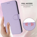 iPhone 18 Pro Max / 17 Pro Max EIDERWOOD Kunstskinn Flip Deksel m. Stropp - Lyslilla