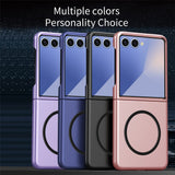 EIDERWOOD Samsung Galaxy Z Flip7 Matt Hardt Plast Deksel - MagSafe Kompatibel - Blå