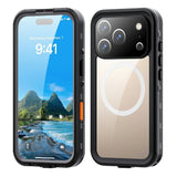 EIDERWOOD iPhone 17 Pro Vanntett Håndverker Deksel m. Skjermbeskytter & Stropp - MagSafe Kompatibel - Svart