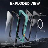 EIDERWOOD iPhone 17 Pro Max Vanntett Håndverker Deksel m. Skjermbeskytter & Stropp - MagSafe Kompatibel - Blå