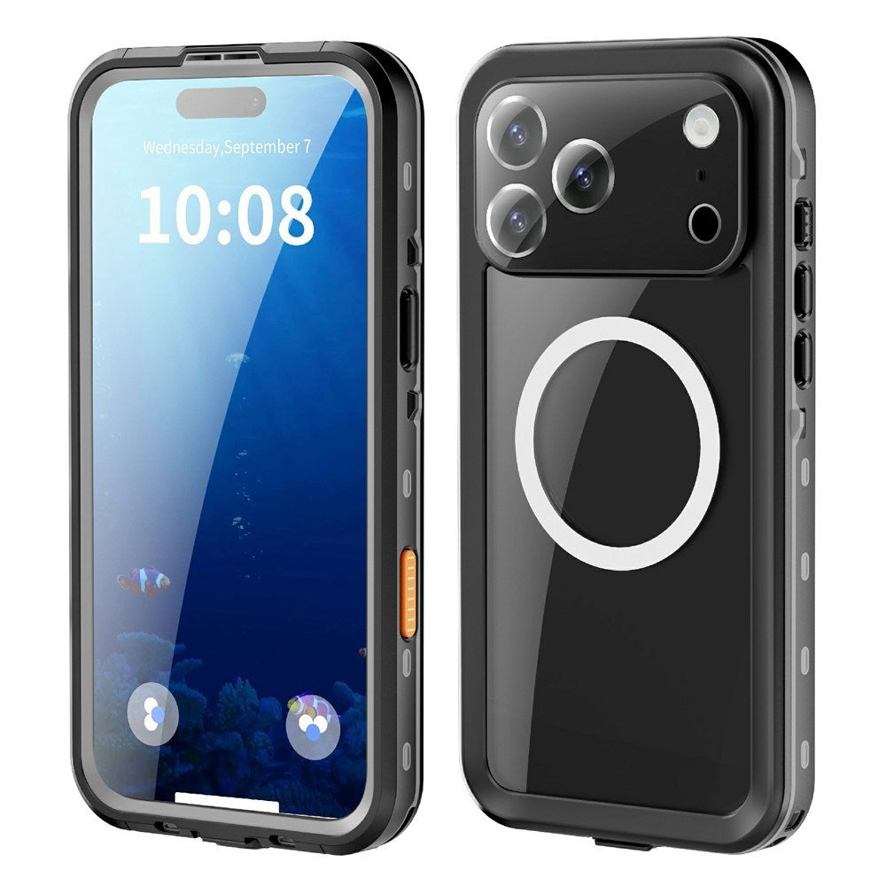 EIDERWOOD iPhone 17 Pro Max Vanntett Håndverker Deksel m. Skjermbeskytter & Stropp - MagSafe Kompatibel - Svart