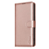 EIDERWOOD Samsung Galaxy S25 FE Kunstskinn Flip Deksel med Stativ & Lommebok - Rose Gold