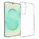 EIDERWOOD Samsung Galaxy S25 FE Fleksibelt Plast Deksel med Forsterkede Hjørner - Gjennomsiktig