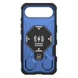 EIDERWOOD iPhone Air Håndverkerdeksel med Magnetisk Kickstand – MagSafe Kompatibel – Blå