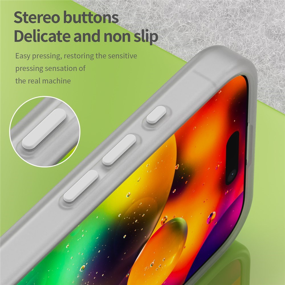 EIDERWOOD iPhone 17 Hybrid Plast Deksel – MagSafe Kompatibel – Matt Gjennomsiktig / Hvit