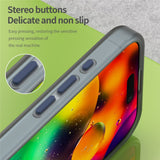 EIDERWOOD iPhone 17 Hybrid Plast Deksel – MagSafe Kompatibel – Matt Gjennomsiktig / Mørk Blå