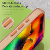 EIDERWOOD iPhone 17 Hybrid Plast Deksel – MagSafe Kompatibel – Matt Gjennomsiktig / Oransje