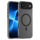 EIDERWOOD iPhone Air Hybrid Plast Deksel – MagSafe Kompatibel – Matt Gjennomsiktig / Svart