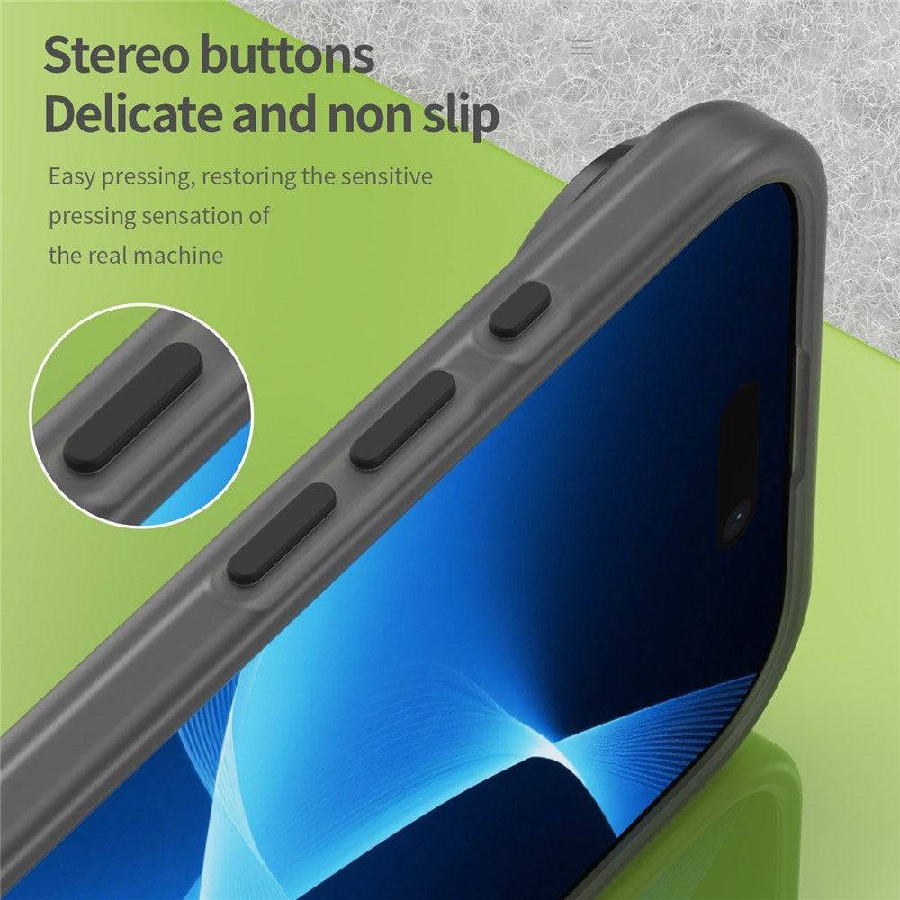 EIDERWOOD iPhone Air Hybrid Plast Deksel – MagSafe Kompatibel – Matt Gjennomsiktig / Svart