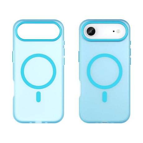 EIDERWOOD iPhone Air Hybrid Plast Deksel – MagSafe Kompatibel – Matt Gjennomsiktig / Blå