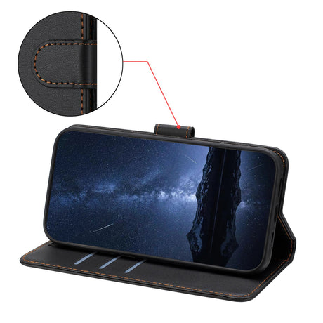 Nothing CMF Phone 2 Pro EIDERWOOD Kunstlær Flip Deksel m. Kortholder - Svart