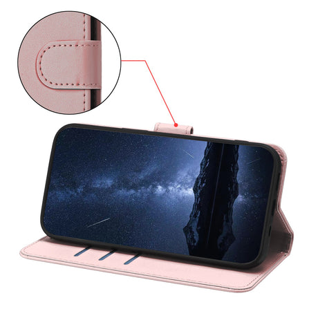 Nothing CMF Phone 2 Pro EIDERWOOD Kunstlær Flip Deksel m. Kortholder - Rose Gold