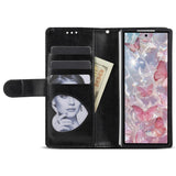 EIDERWOOD Samsung Galaxy Z Fold7 Glitter Flip Deksel m. Lommebok & Stropp - Svart