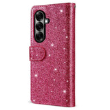 EIDERWOOD Samsung Galaxy Z Fold7 Glitter Flip Deksel m. Lommebok & Stropp - Rosa