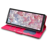 EIDERWOOD Samsung Galaxy Z Fold7 Glitter Flip Deksel m. Lommebok & Stropp - Rosa