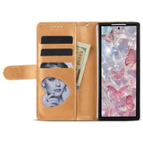 EIDERWOOD Samsung Galaxy Z Fold7 Glitter Flip Deksel m. Lommebok & Stropp - Gull