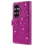 EIDERWOOD Samsung Galaxy Z Fold7 Glitter Flip Deksel m. Lommebok & Stropp - Lilla