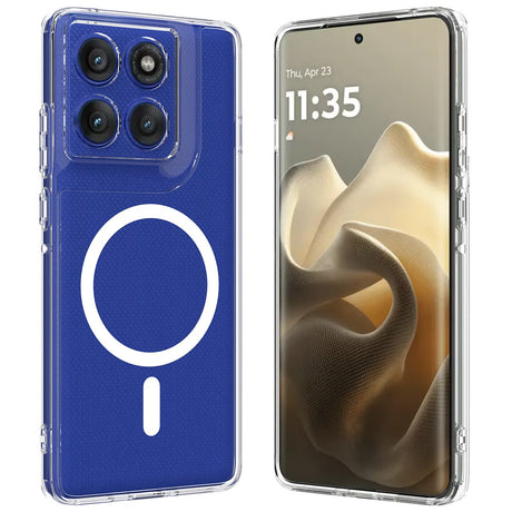 EIDERWOOD Motorola Edge 60 Pro Hybrid Deksel - MagSafe Kompatibel - Gjennomsiktig