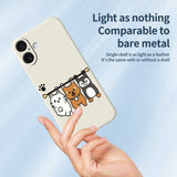 iPhone 17 Fleksibelt Plast Deksel m. Dyremotiv - Svart