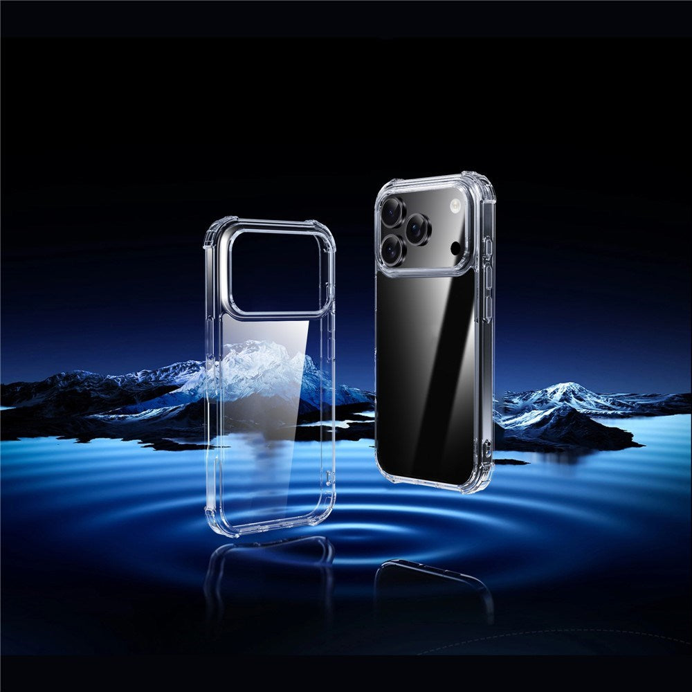 IPAKY iPhone 17 Pro Max Hybrid Deksel med Forsterkede Hjørner - Gjennomsiktig