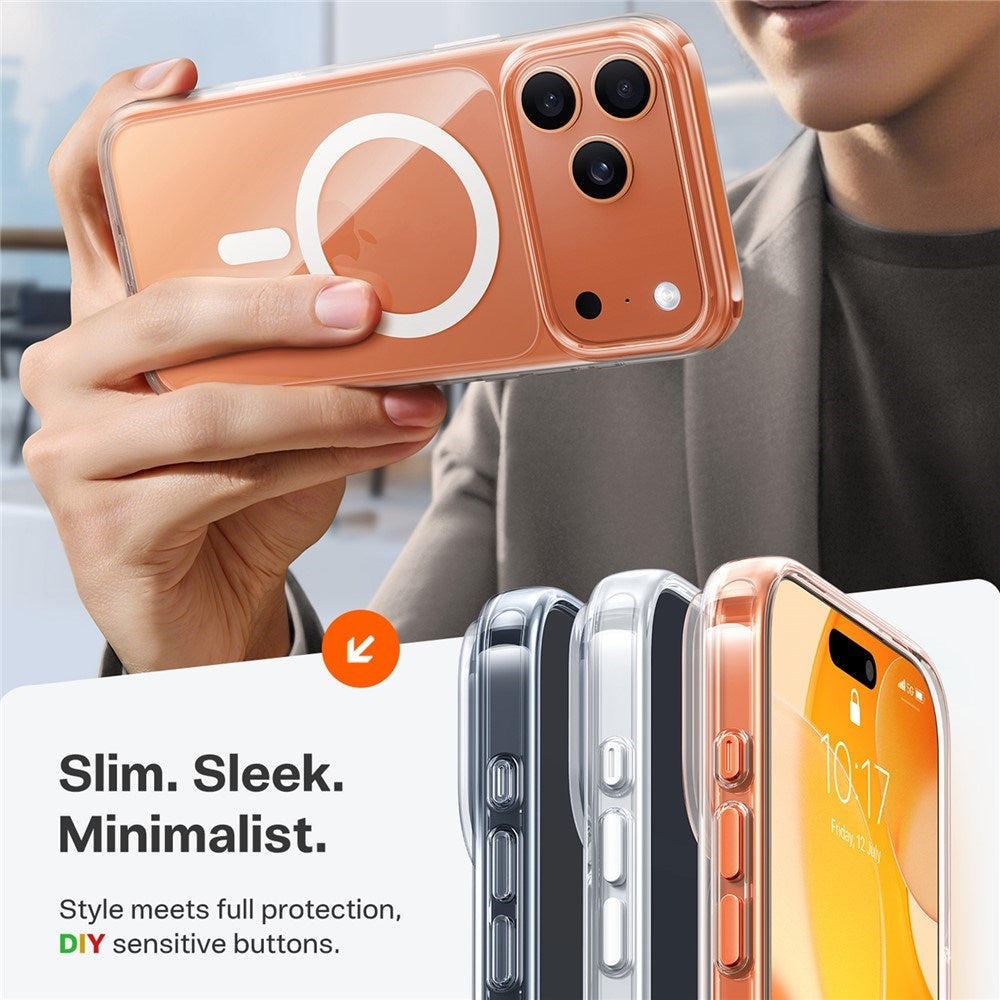 TORRAS iPhone 17 Pro Max Guardian Magnetic Hybrid Deksel - MagSafe Kompatibel - Oransje